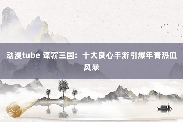 动漫tube 谋霸三国：十大良心手游引爆年青热血风暴