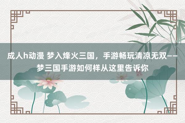 成人h动漫 梦入烽火三国，手游畅玩清凉无双——梦三国手游如何样从这里告诉你
