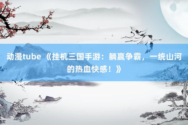 动漫tube 《挂机三国手游：躺赢争霸，一统山河的热血快感！》