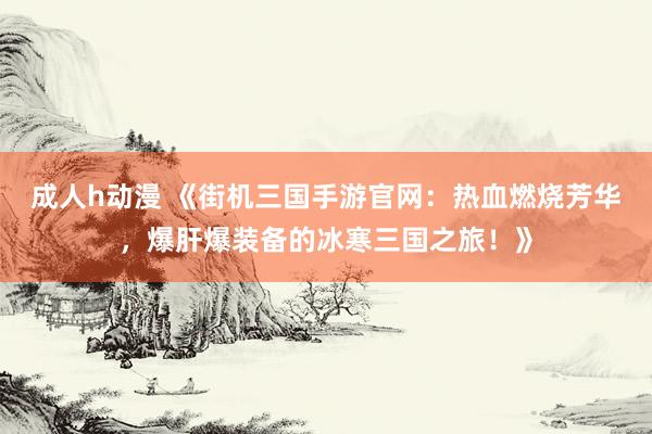 成人h动漫 《街机三国手游官网：热血燃烧芳华，爆肝爆装备的冰寒三国之旅！》