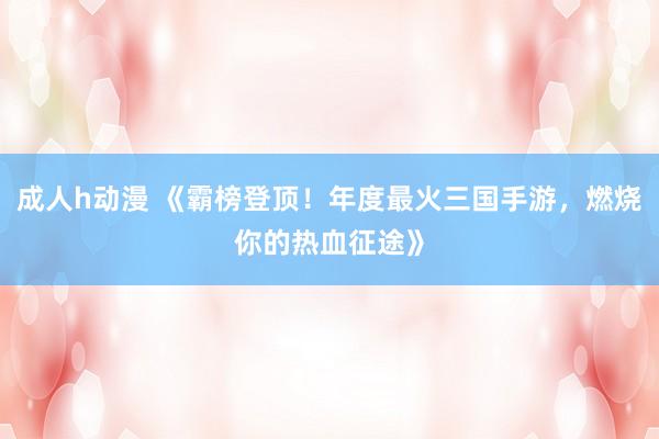 成人h动漫 《霸榜登顶！年度最火三国手游，燃烧你的热血征途》
