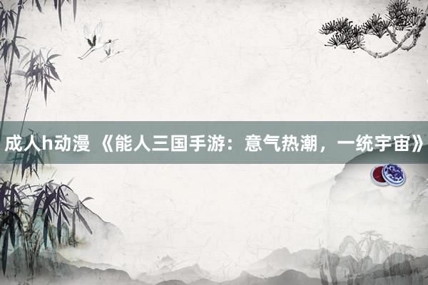 成人h动漫 《能人三国手游：意气热潮，一统宇宙》