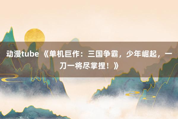 动漫tube 《单机巨作：三国争霸，少年崛起，一刀一将尽掌捏！》